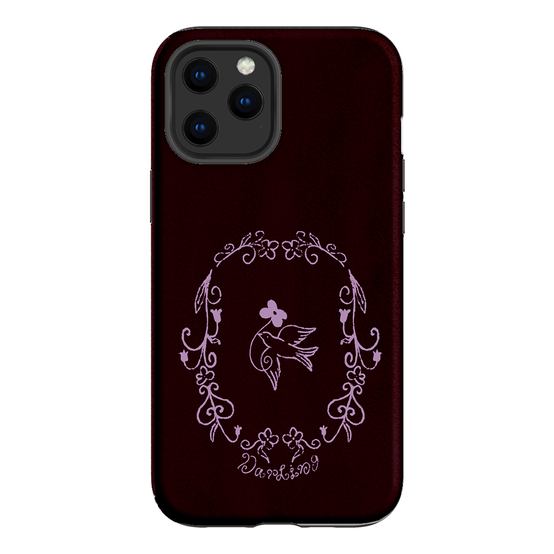 Darling Burgundy Printed Phone Cases by The Dairy - The Dairy