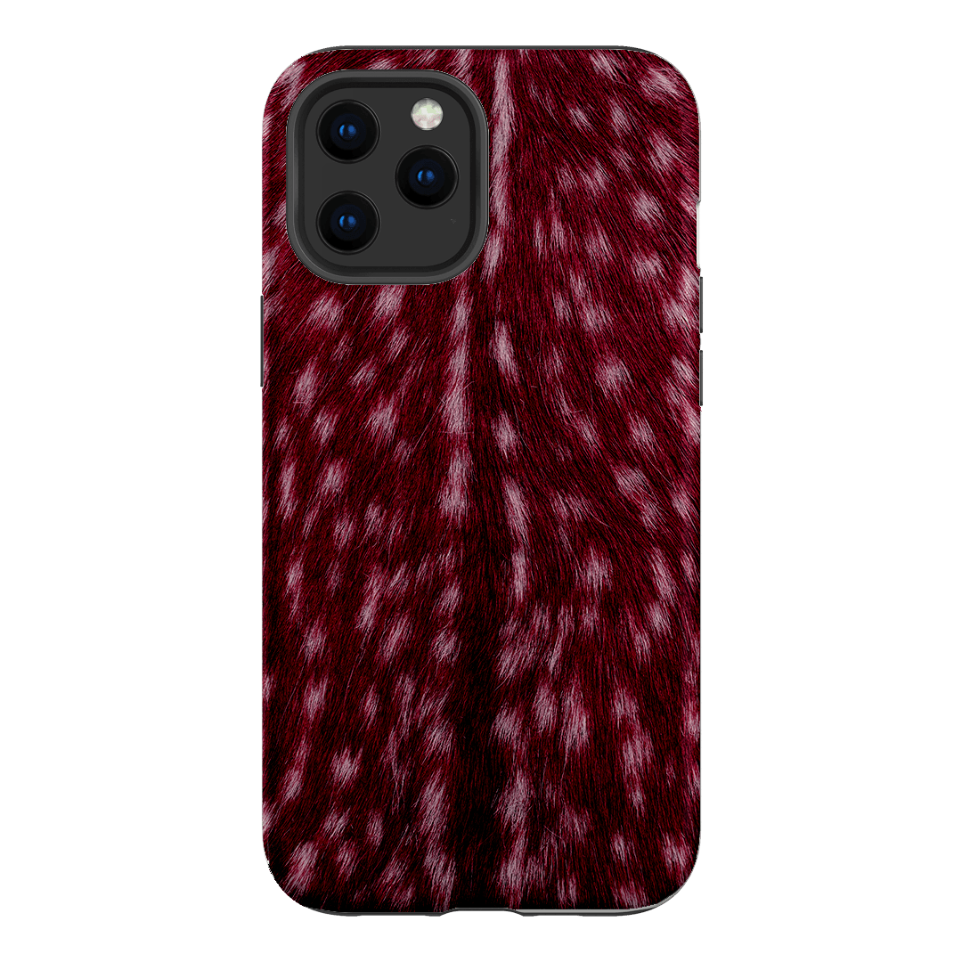 Fawn Burgundy Printed Phone Cases iPhone 12 Pro / Armoured by The Dairy - The Dairy
