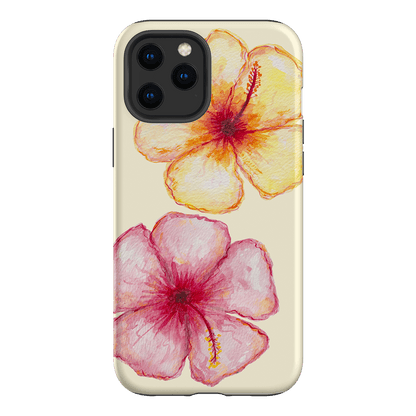 Hibiscus Flower Yellow Printed Phone Cases iPhone 12 Pro / Armoured by BG. Studio - The Dairy