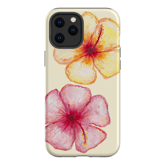 Hibiscus Flower Yellow Printed Phone Cases iPhone 12 Pro / Armoured by BG. Studio - The Dairy