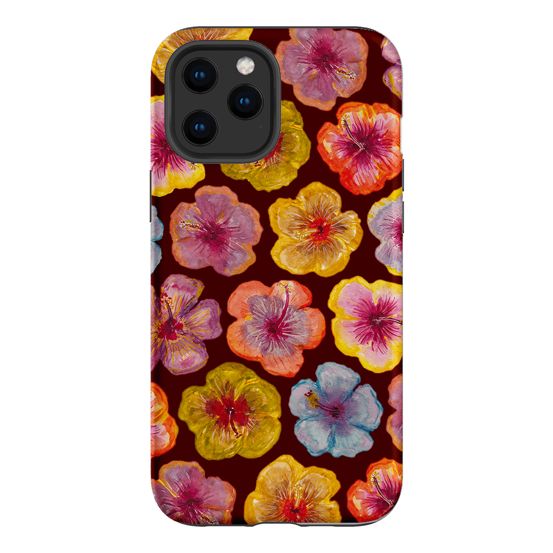 Hibiscus Holiday Rouge Printed Phone Cases iPhone 12 Pro / Armoured by BG. Studio - The Dairy