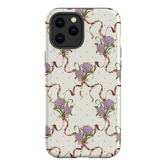 Hydrangea Ribbon Printed Phone Cases iPhone 12 Pro / Armoured by Veronica Tucker - The Dairy