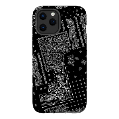 Paisley Noir Printed Phone Cases iPhone 12 Pro / Armoured by The Dairy - The Dairy