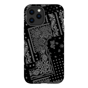 Paisley Noir Printed Phone Cases iPhone 12 Pro / Armoured by The Dairy - The Dairy