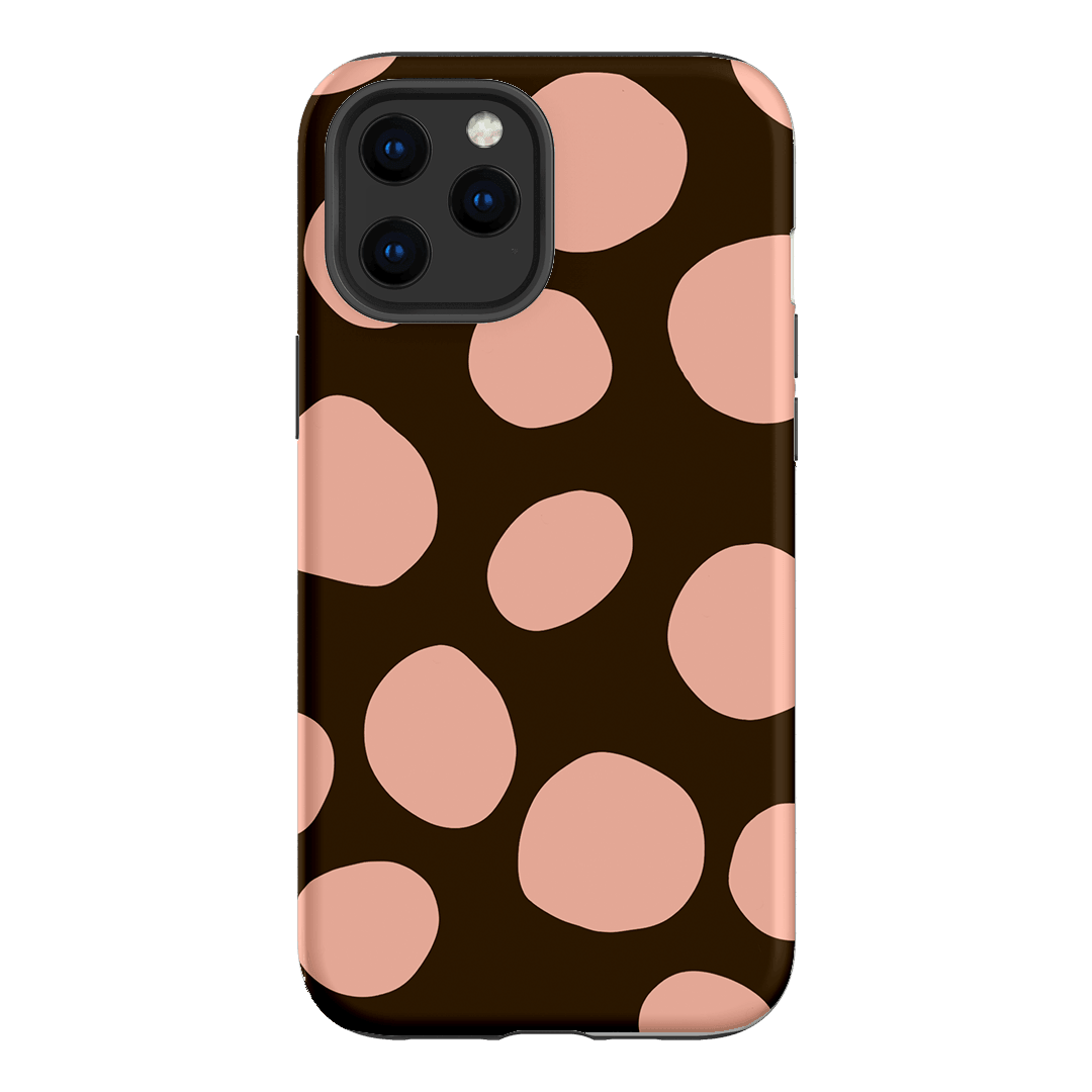 Pebbles Chocolate Pink Printed Phone Cases iPhone 12 Pro / Armoured by Veronica Tucker - The Dairy