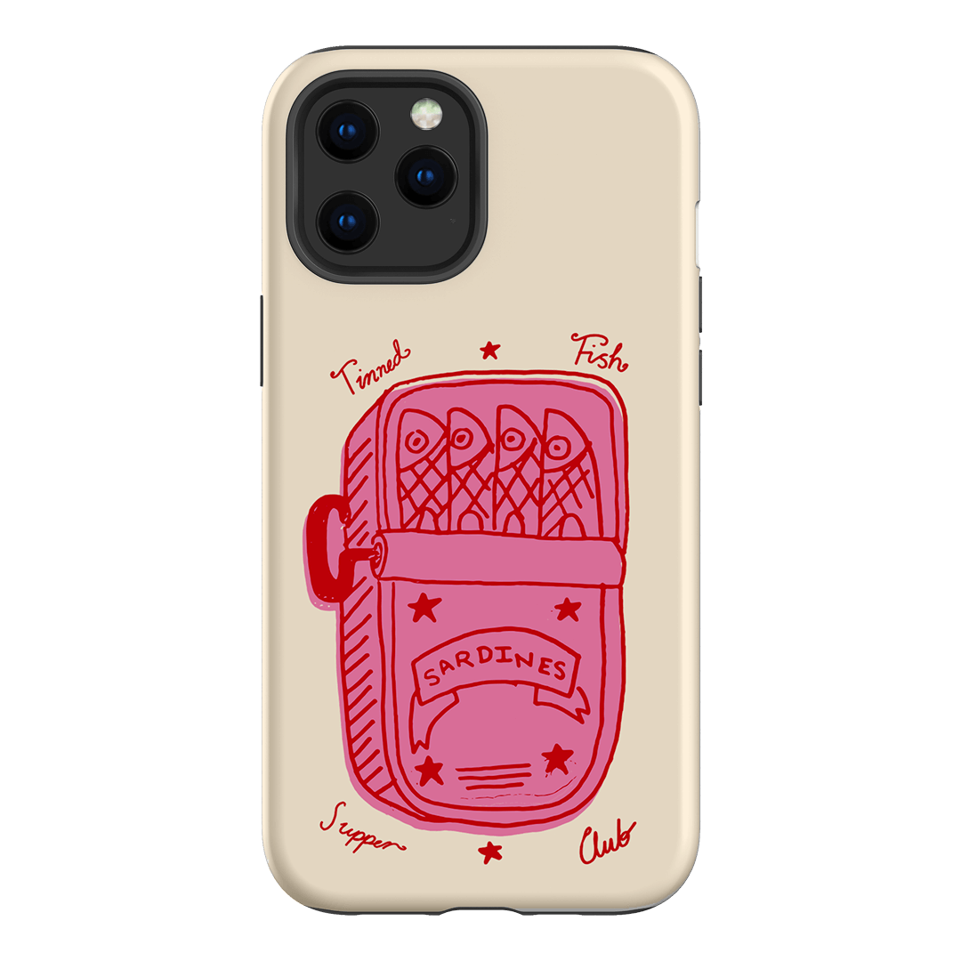 Sardine Social Red Printed Phone Cases iPhone 12 Pro / Armoured by The Dairy - The Dairy