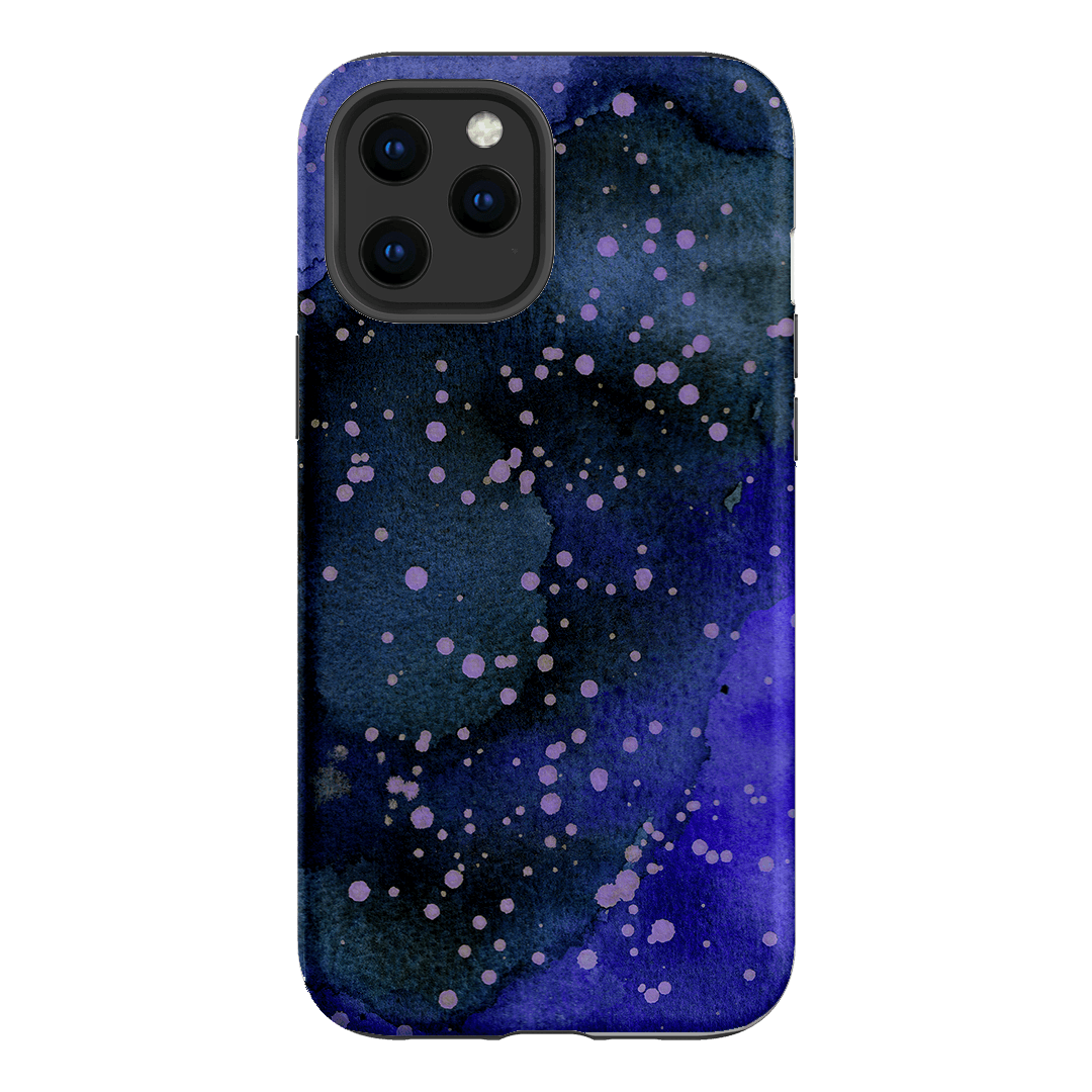 Spotty Navy Printed Phone Cases iPhone 12 Pro / Armoured by The Dairy - The Dairy