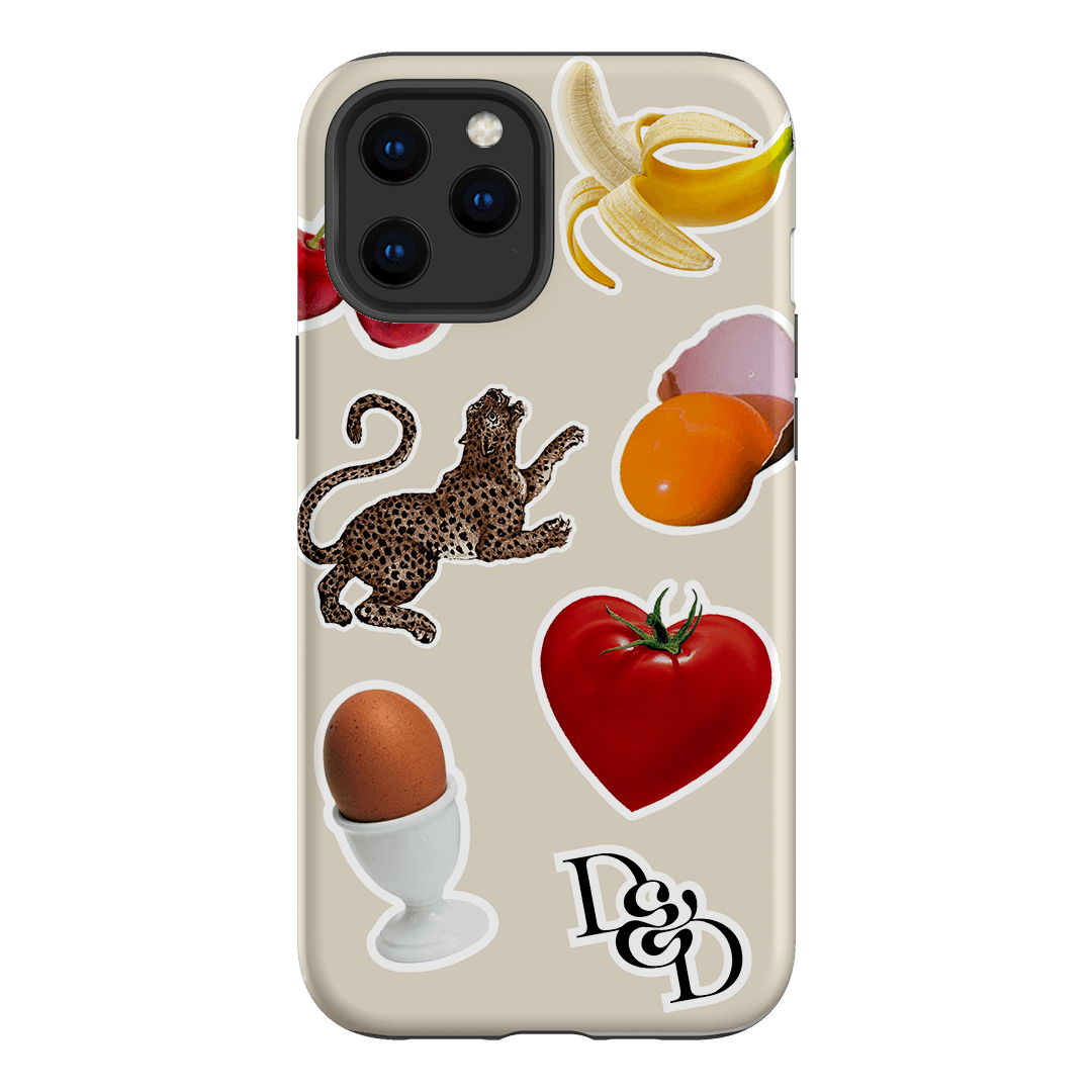 Sunday Stickers Cream Printed Phone Cases iPhone 12 Pro / Armoured by Desmond & Dempsey - The Dairy