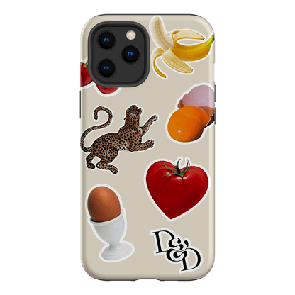 Sunday Stickers Cream Printed Phone Cases iPhone 12 Pro / Armoured by Desmond & Dempsey - The Dairy