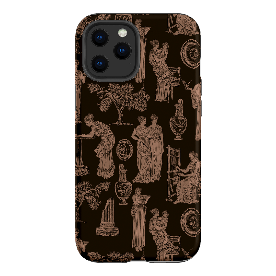 Symposium Burnt Umber Printed Phone Cases iPhone 12 Pro / Armoured by Veronica Tucker - The Dairy