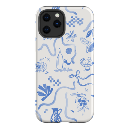 Mediterranean Wave Printed Phone Cases iPhone 12 Pro / Armoured by Charlie Taylor - The Dairy
