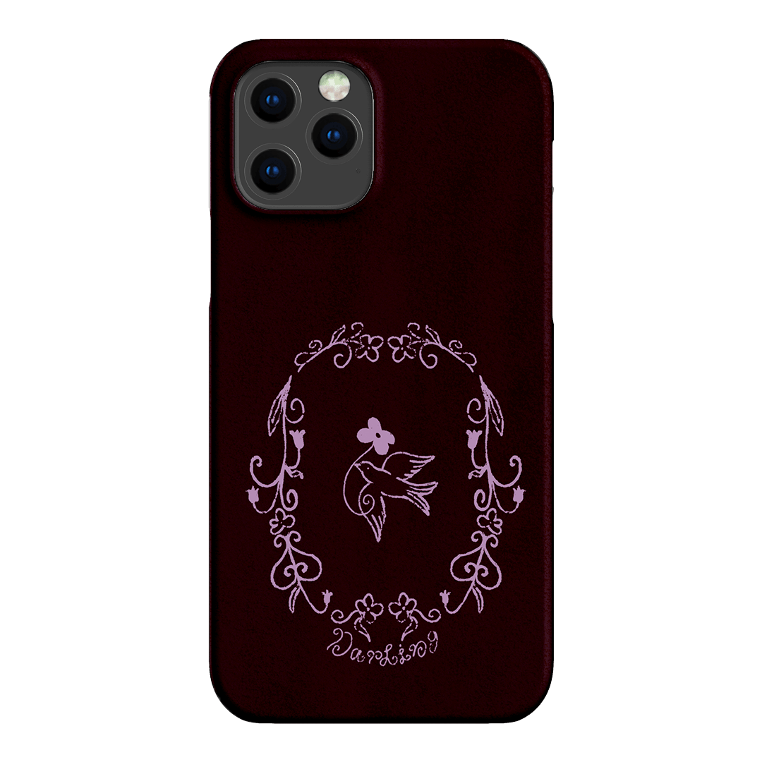 Darling Burgundy Printed Phone Cases by The Dairy - The Dairy