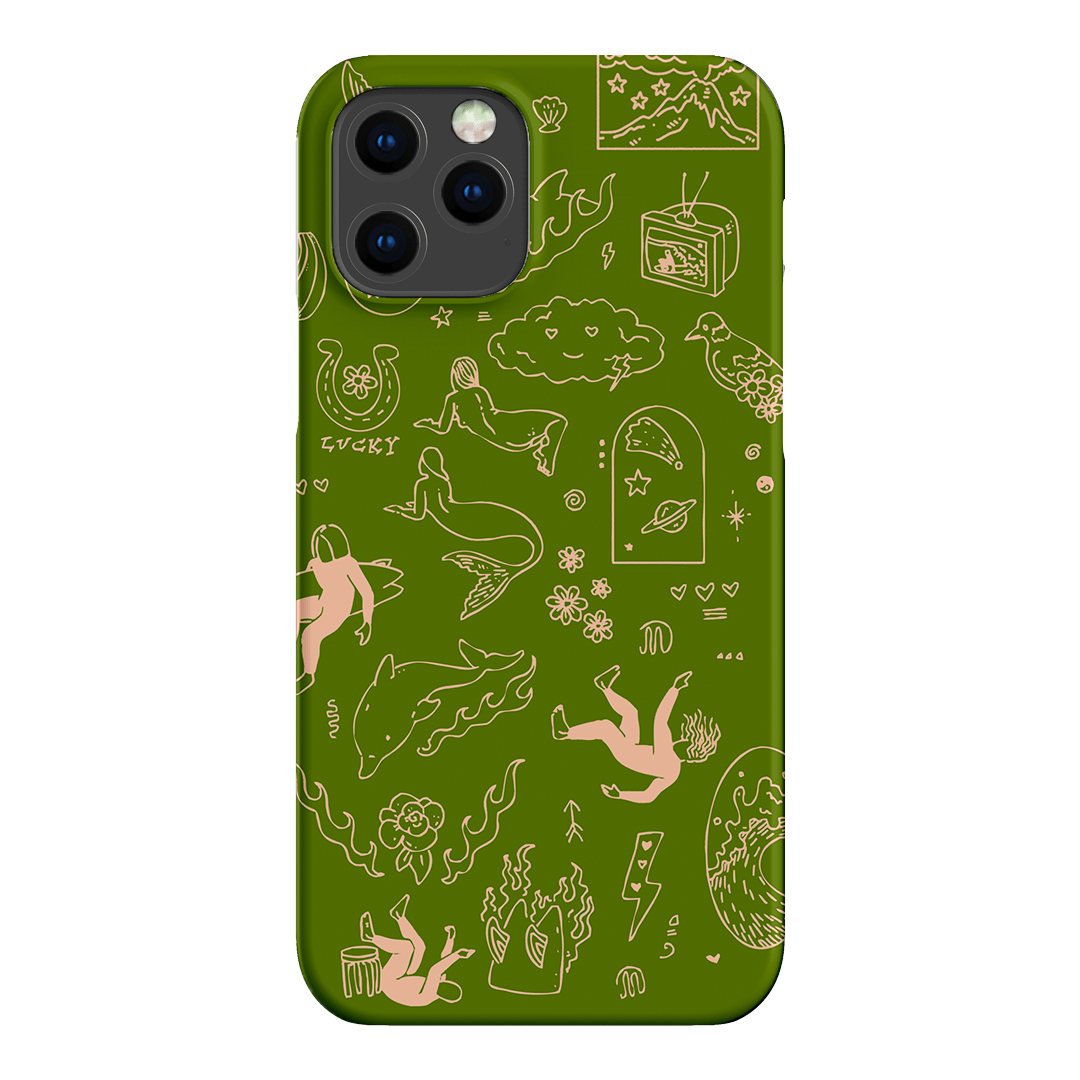 Easty Flash Green Printed Phone Cases iPhone 12 Pro Max / Snap by Easty Beasty - The Dairy