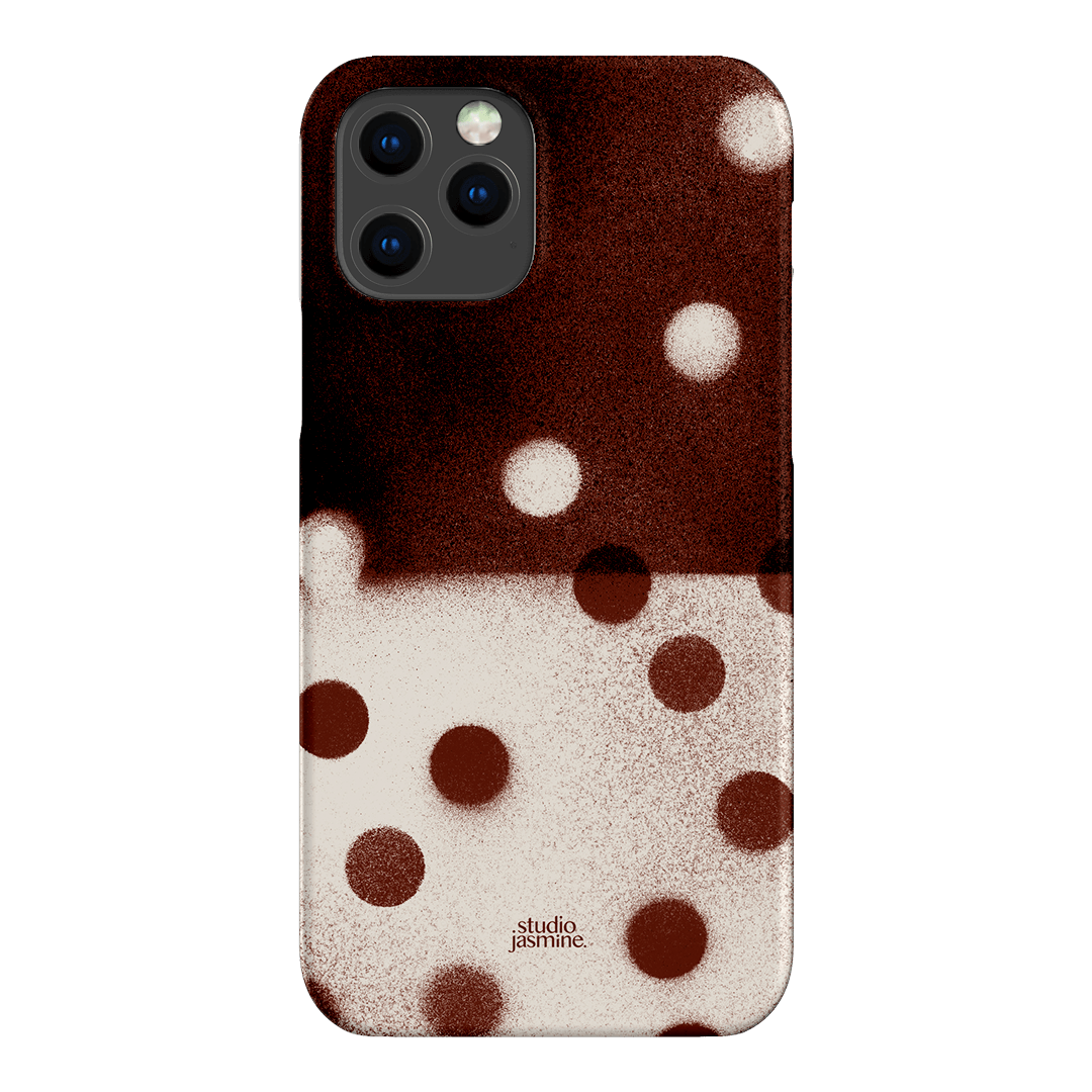 Espresso Polka Dot Printed Phone Cases iPhone 12 Pro Max / Snap by Jasmine Dowling - The Dairy
