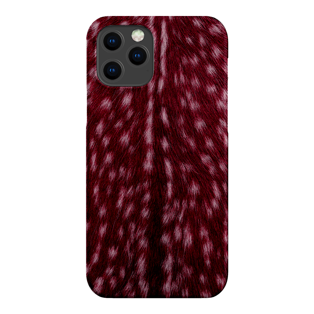 Fawn Burgundy Printed Phone Cases iPhone 12 Pro Max / Snap by The Dairy - The Dairy