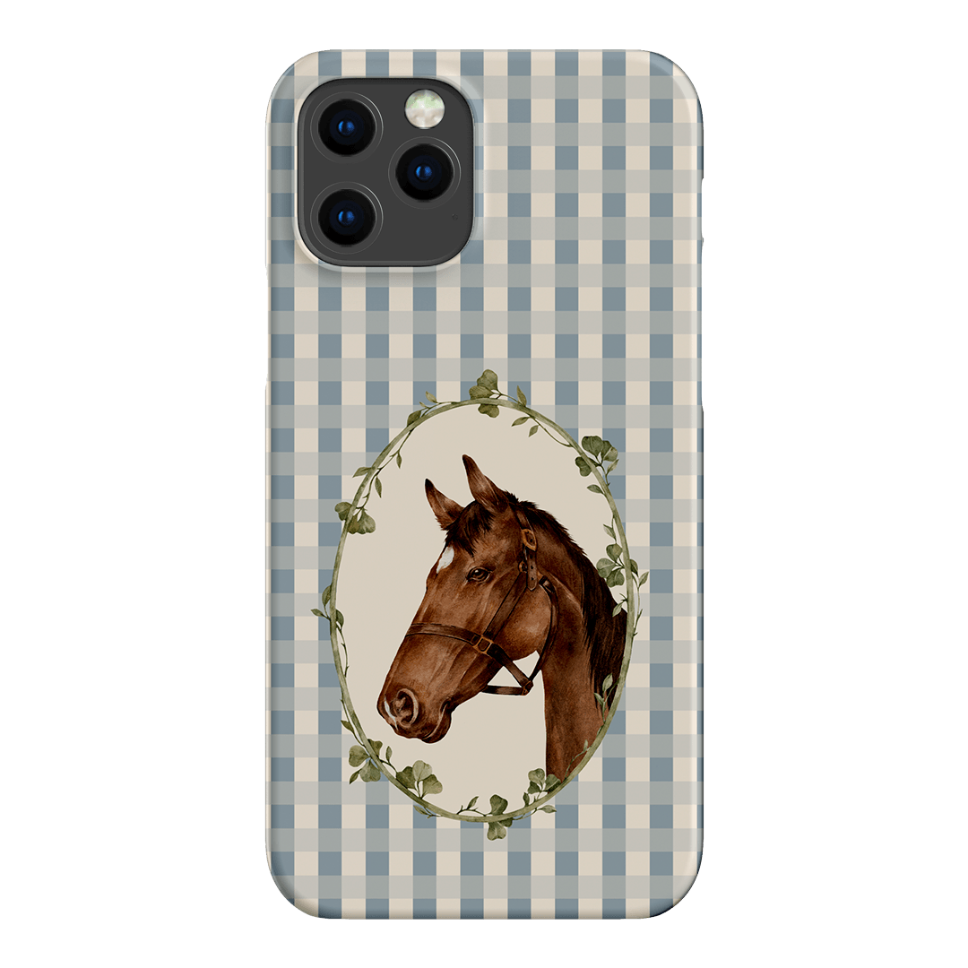 Gingham Horse Printed Phone Cases iPhone 12 Pro Max / Snap by Kasiags Art - The Dairy