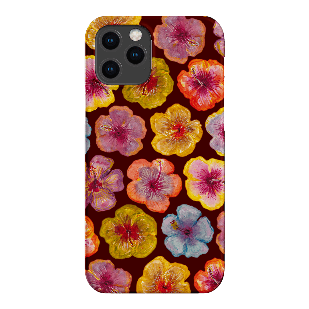 Hibiscus Holiday Rouge Printed Phone Cases iPhone 12 Pro Max / Snap by BG. Studio - The Dairy