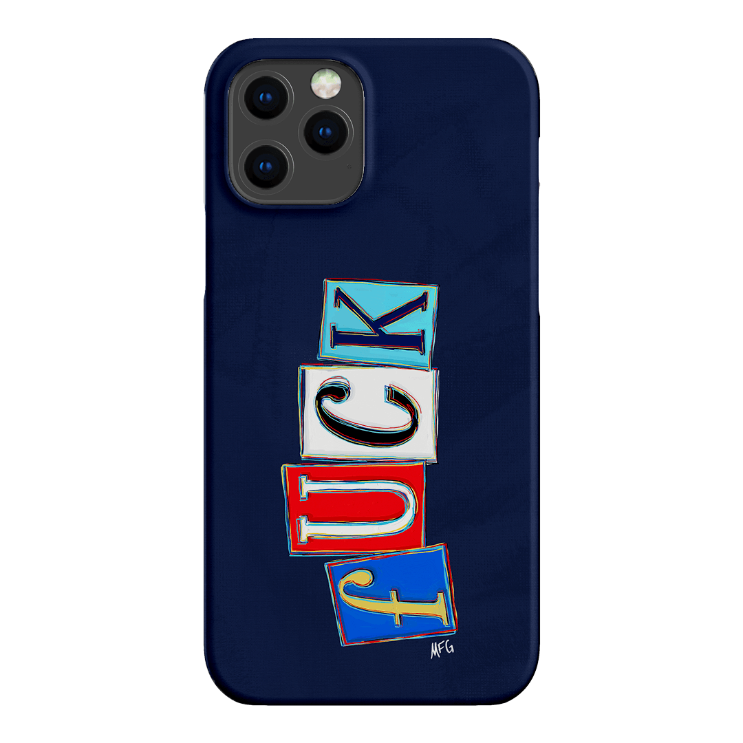 Lil Fcks Blue Printed Phone Cases iPhone 12 Pro Max / Snap by Margarbs Art - The Dairy
