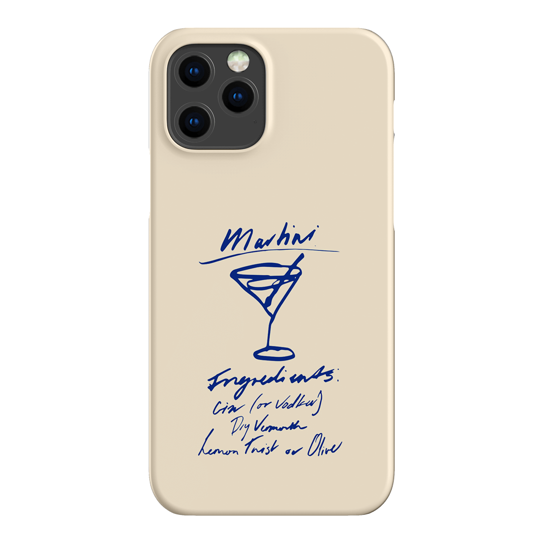 Martini Mood Cream Printed Phone Cases iPhone 12 Pro Max / Snap by The Dairy - The Dairy