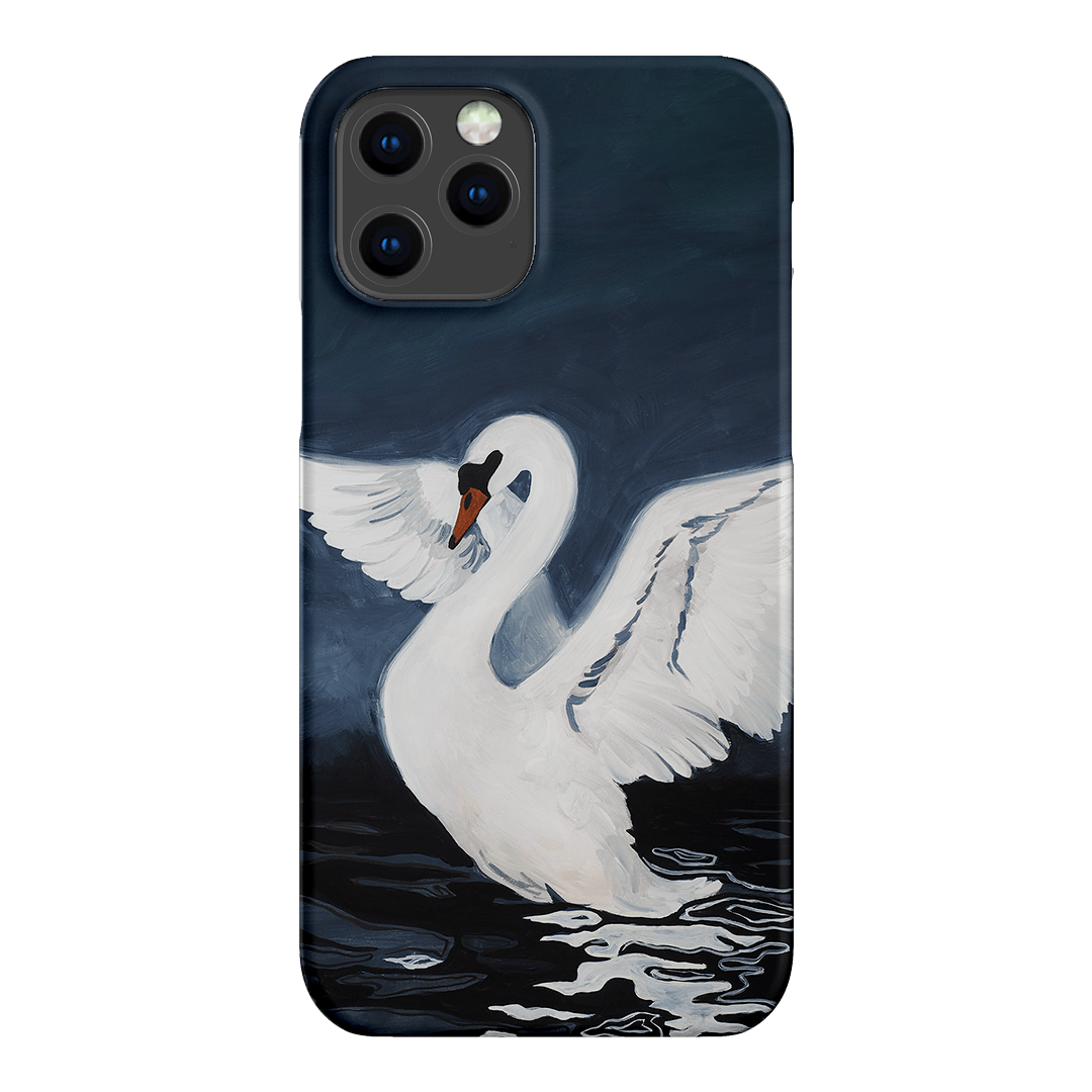 Midnight Swan Printed Phone Cases iPhone 12 Pro Max / Snap by Lisa Hu - The Dairy