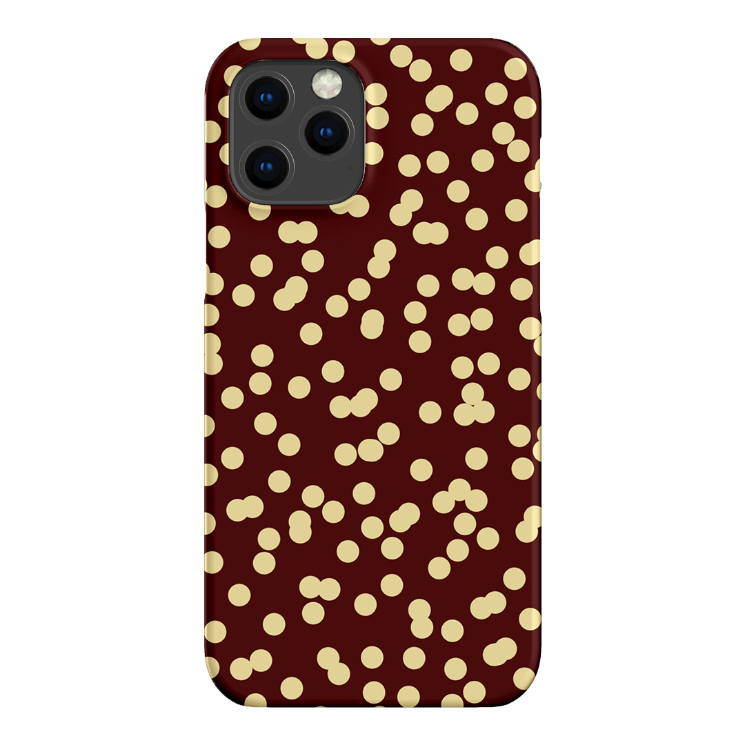 Mini Confetti Burgundy Butter Printed Phone Cases iPhone 12 Pro Max / Snap by Veronica Tucker - The Dairy
