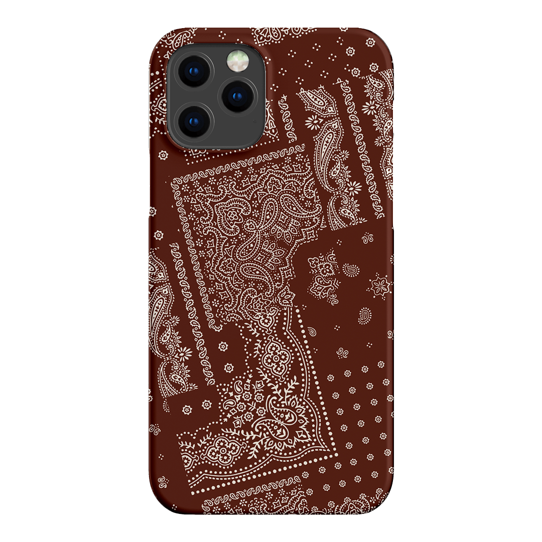 Paisley Cinnamon Printed Phone Cases iPhone 12 Pro Max / Snap by The Dairy - The Dairy