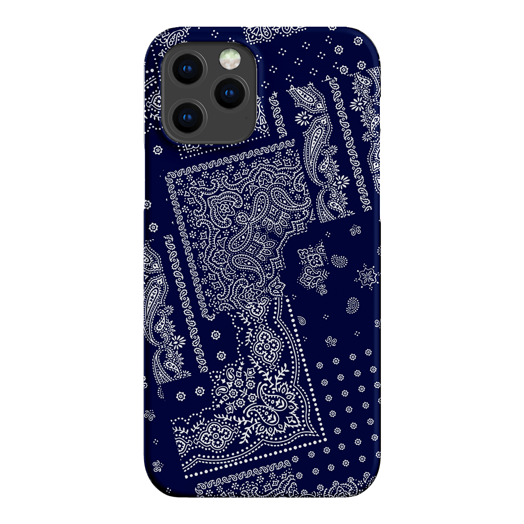 Paisley Indigo Printed Phone Cases iPhone 12 Pro Max / Snap by The Dairy - The Dairy