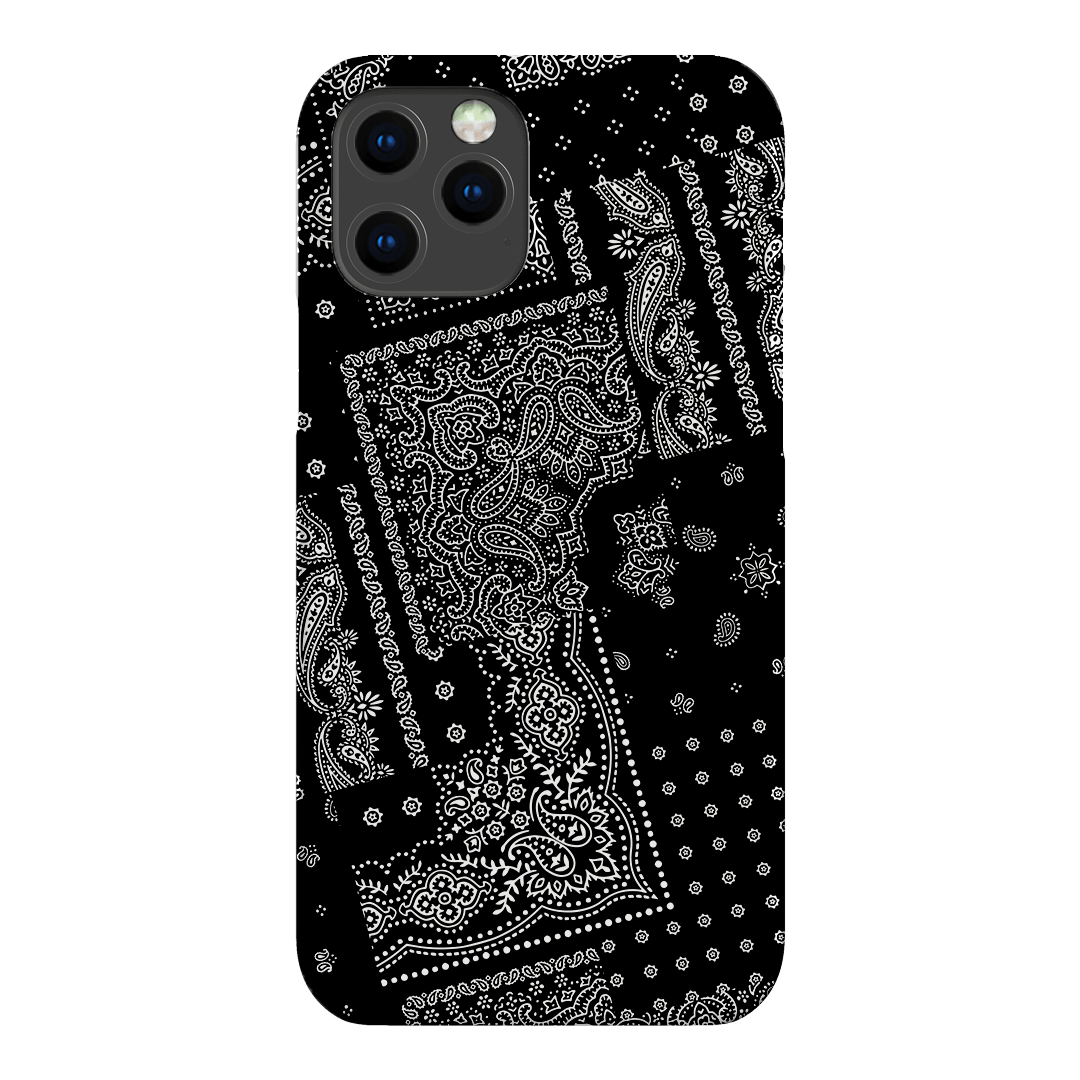 Paisley Noir Printed Phone Cases iPhone 12 Pro Max / Snap by The Dairy - The Dairy