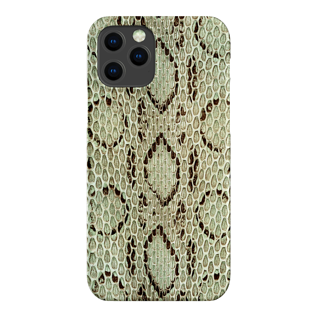 Pistachio Python Printed Phone Cases iPhone 12 Pro Max / Snap by The Dairy - The Dairy