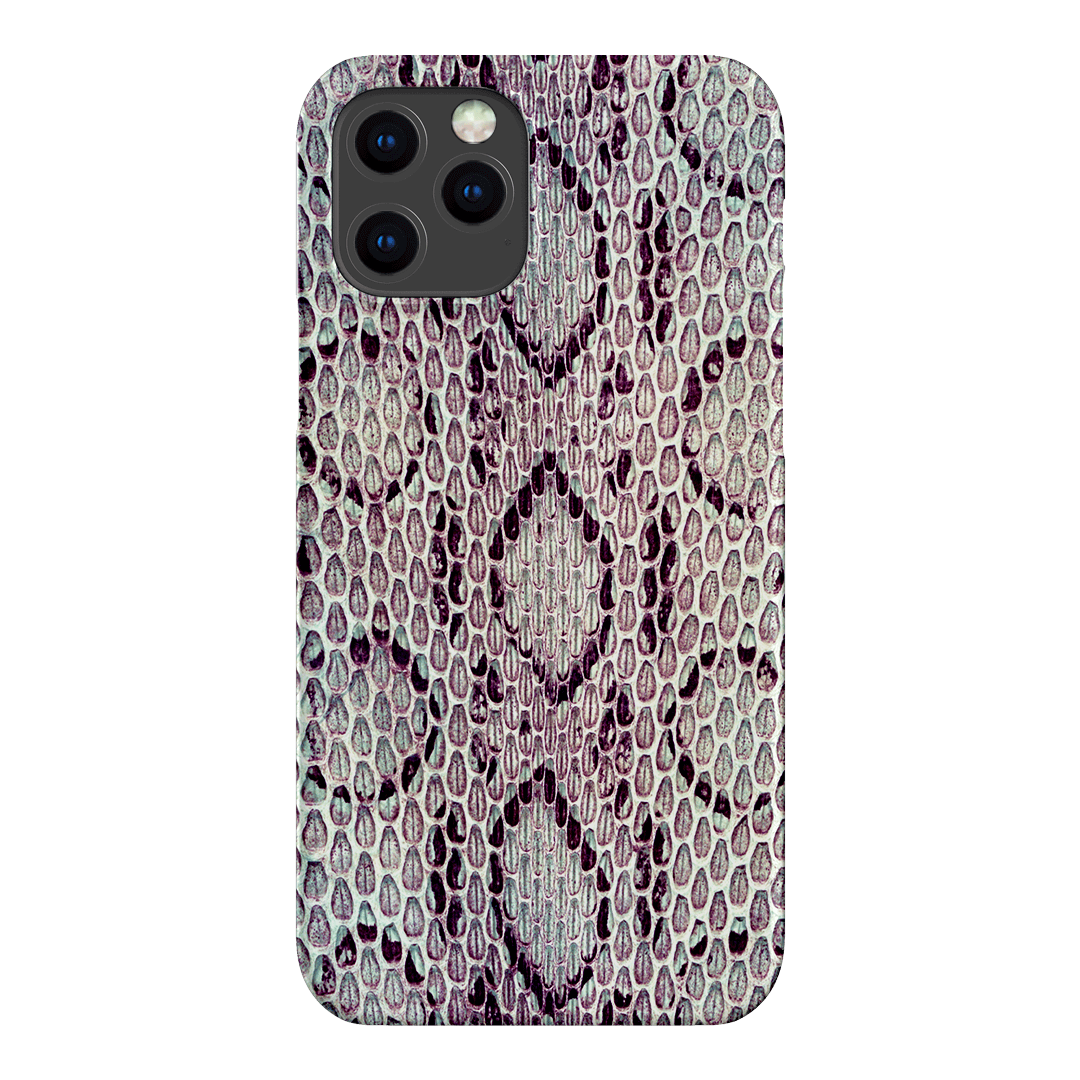 Plum Python Printed Phone Cases iPhone 12 Pro Max / Snap by The Dairy - The Dairy