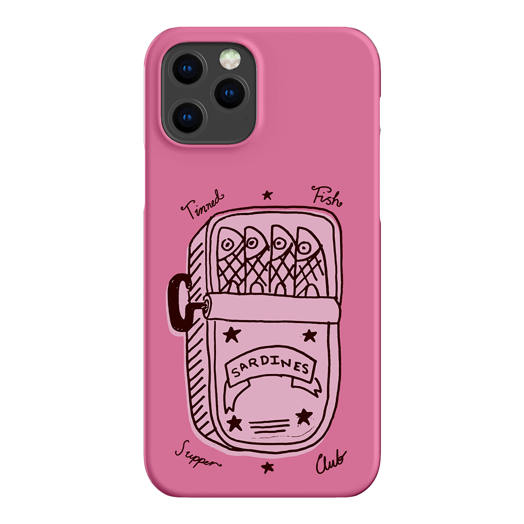 Sardine Social Pink Printed Phone Cases iPhone 12 Pro Max / Snap by The Dairy - The Dairy