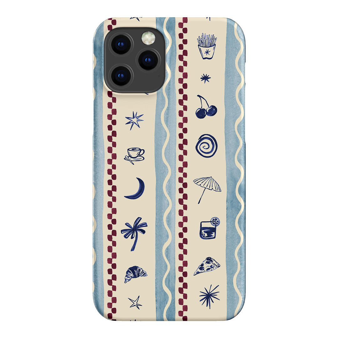 Summer Snacks Blue Printed Phone Cases iPhone 12 Pro Max / Snap by Charlie Taylor - The Dairy