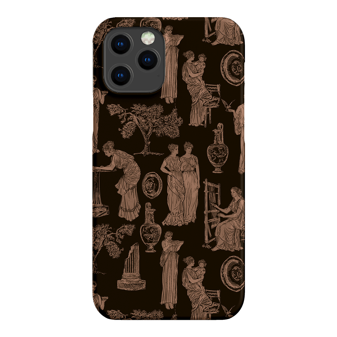 Symposium Burnt Umber Printed Phone Cases iPhone 12 Pro Max / Snap by Veronica Tucker - The Dairy