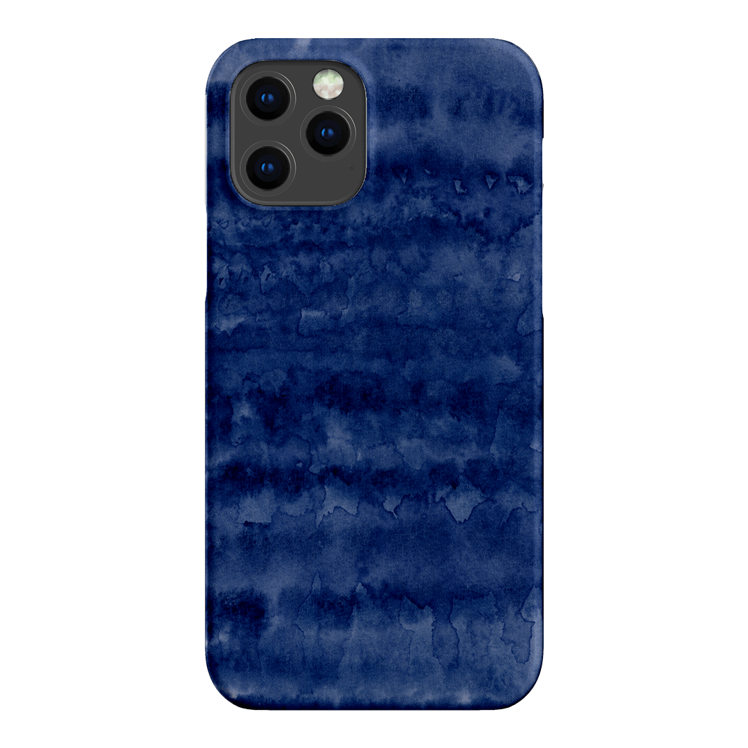 Watercolour Stripes Navy Printed Phone Cases iPhone 12 Pro Max / Snap by The Dairy - The Dairy