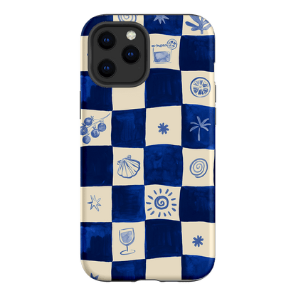 Afternoon Mezze Azure Printed Phone Cases iPhone 12 Pro Max / Armoured by Charlie Taylor - The Dairy