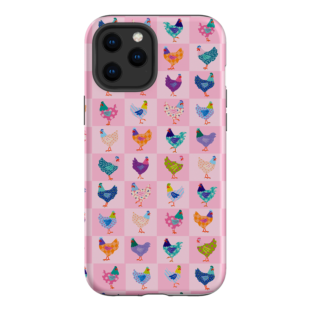 Checkered Chickens Printed Phone Cases iPhone 12 Pro Max / Armoured by Kayla Henley - The Dairy