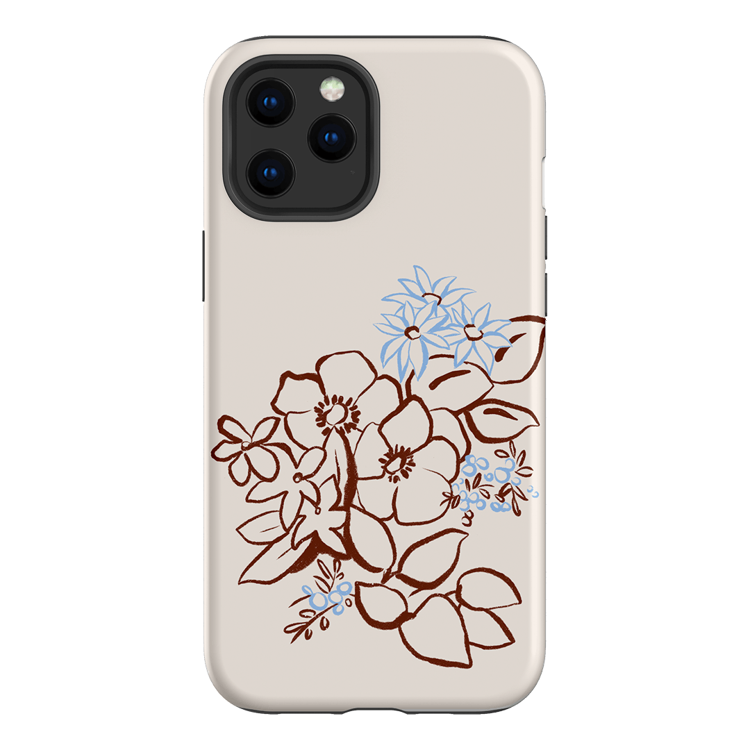 Cream Posy Printed Phone Cases iPhone 12 Pro Max / Armoured by Typoflora - The Dairy