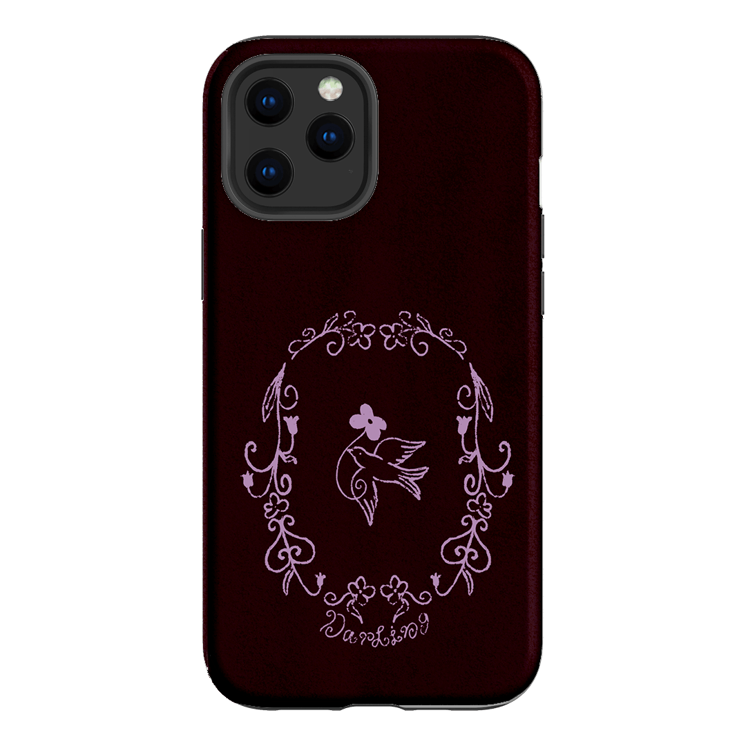 Darling Burgundy Printed Phone Cases by The Dairy - The Dairy