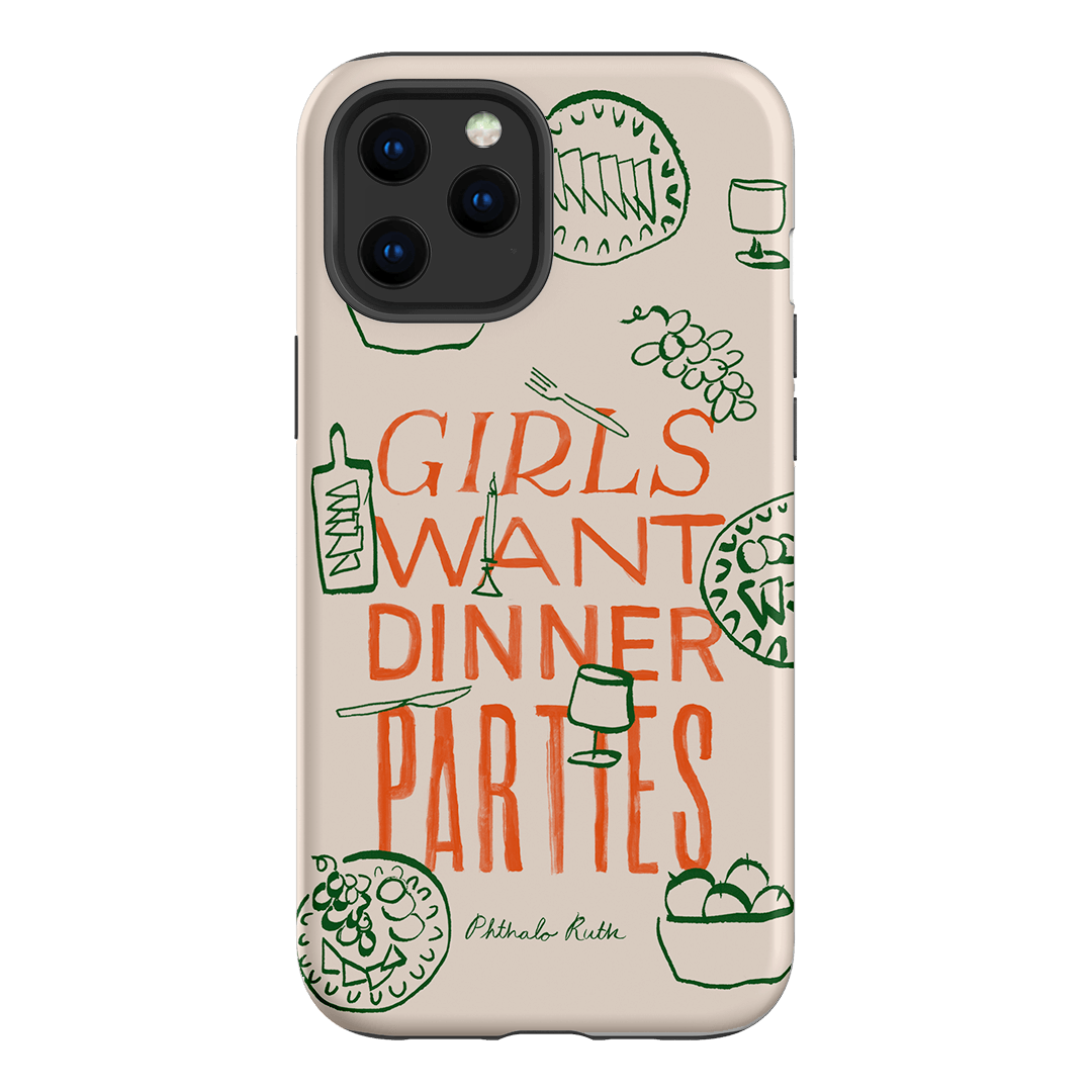 Dinner Parties Printed Phone Cases iPhone 12 Pro Max / Armoured by Phthalo Ruth - The Dairy