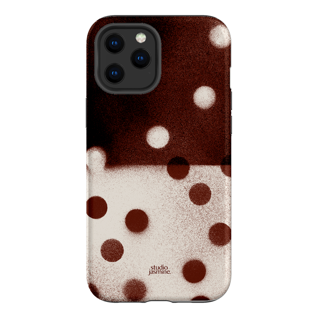 Espresso Polka Dot Printed Phone Cases iPhone 12 Pro Max / Armoured by Jasmine Dowling - The Dairy