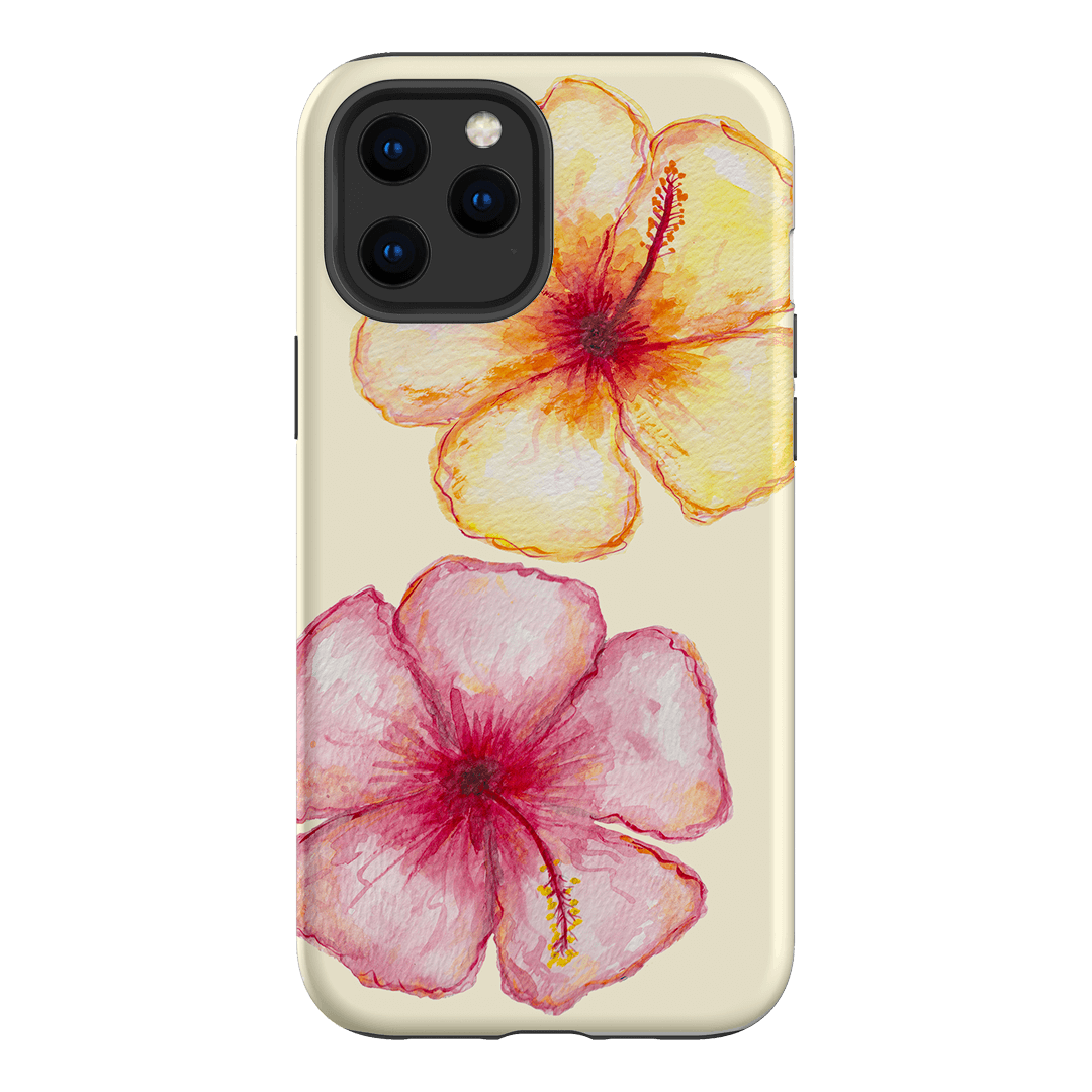 Hibiscus Flower Yellow Printed Phone Cases iPhone 12 Pro Max / Armoured by BG. Studio - The Dairy