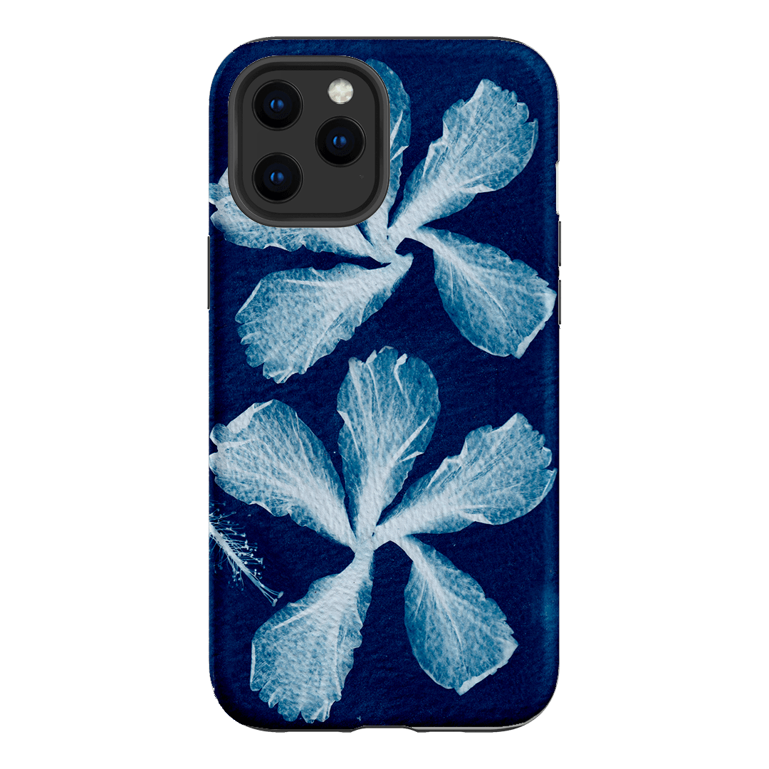 Hibiscus Cyanotype Printed Phone Cases iPhone 12 Pro Max / Armoured by Sally Hungerford - The Dairy