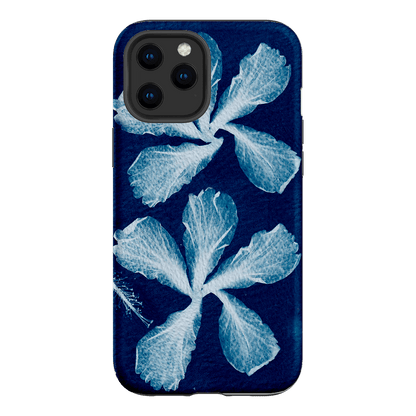 Hibiscus Cyanotype Printed Phone Cases iPhone 12 Pro Max / Armoured by Sally Hungerford - The Dairy