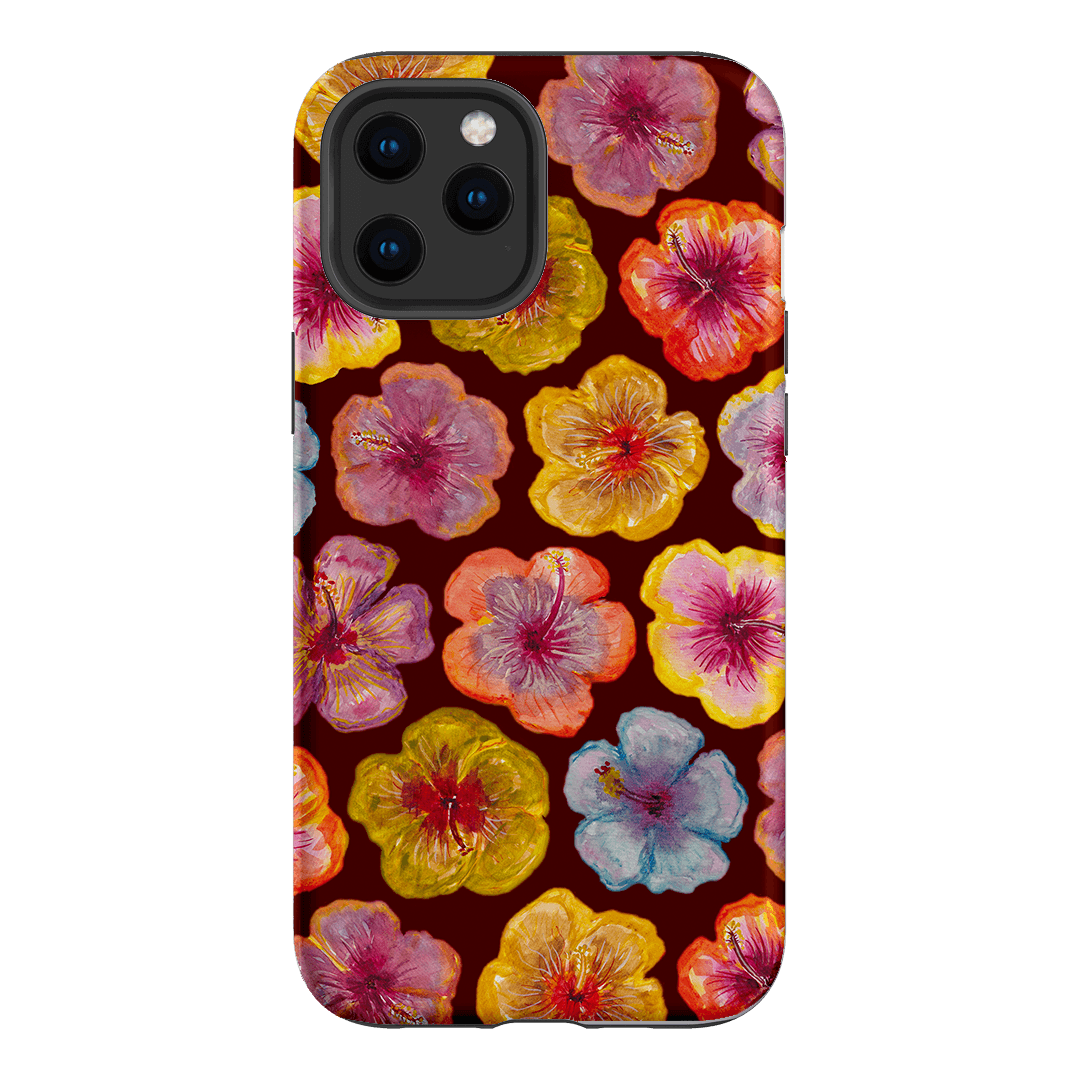Hibiscus Holiday Rouge Printed Phone Cases iPhone 12 Pro Max / Armoured by BG. Studio - The Dairy