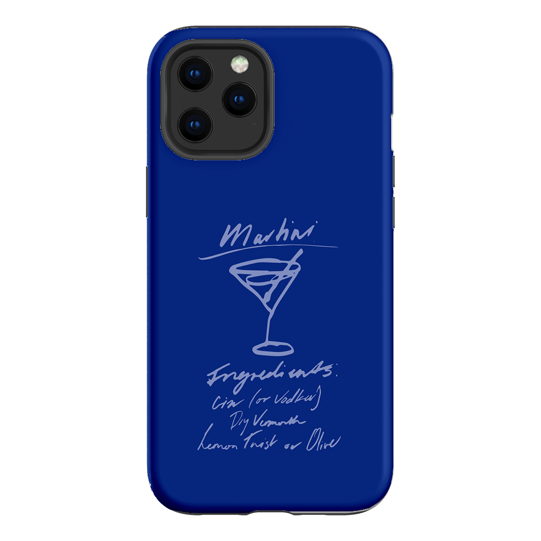 Martini Mood Blue Printed Phone Cases iPhone 12 Pro Max / Armoured by The Dairy - The Dairy