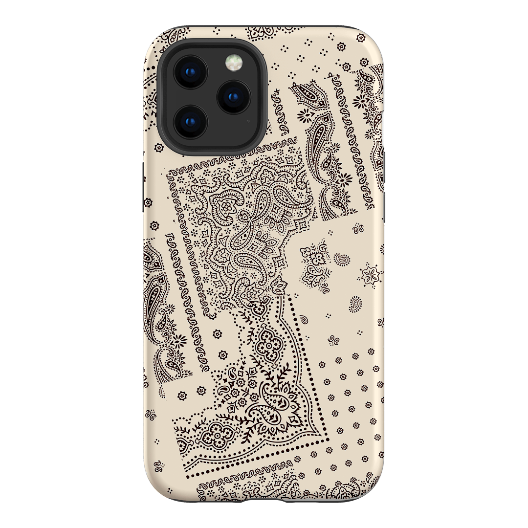 Paisley Ecru Printed Phone Cases iPhone 12 Pro Max / Armoured by The Dairy - The Dairy