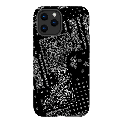 Paisley Noir Printed Phone Cases iPhone 12 Pro Max / Armoured by The Dairy - The Dairy