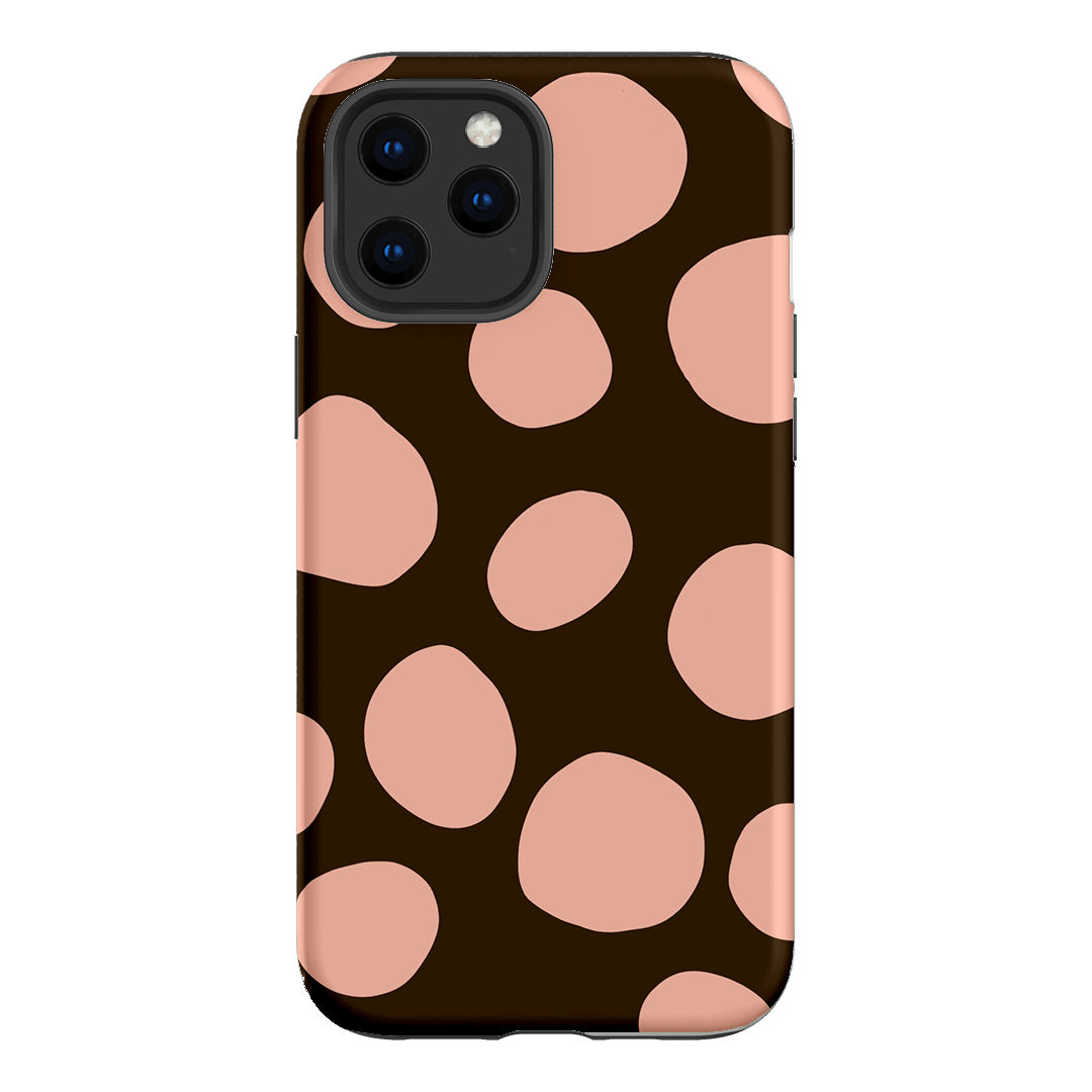 Pebbles Chocolate Pink Printed Phone Cases iPhone 12 Pro Max / Armoured by Veronica Tucker - The Dairy