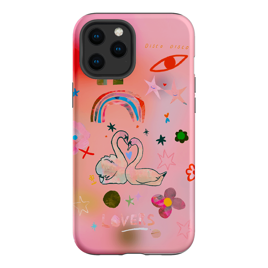 Pink Swan Printed Phone Cases iPhone 12 Pro Max / Armoured by Kate Eliza - The Dairy