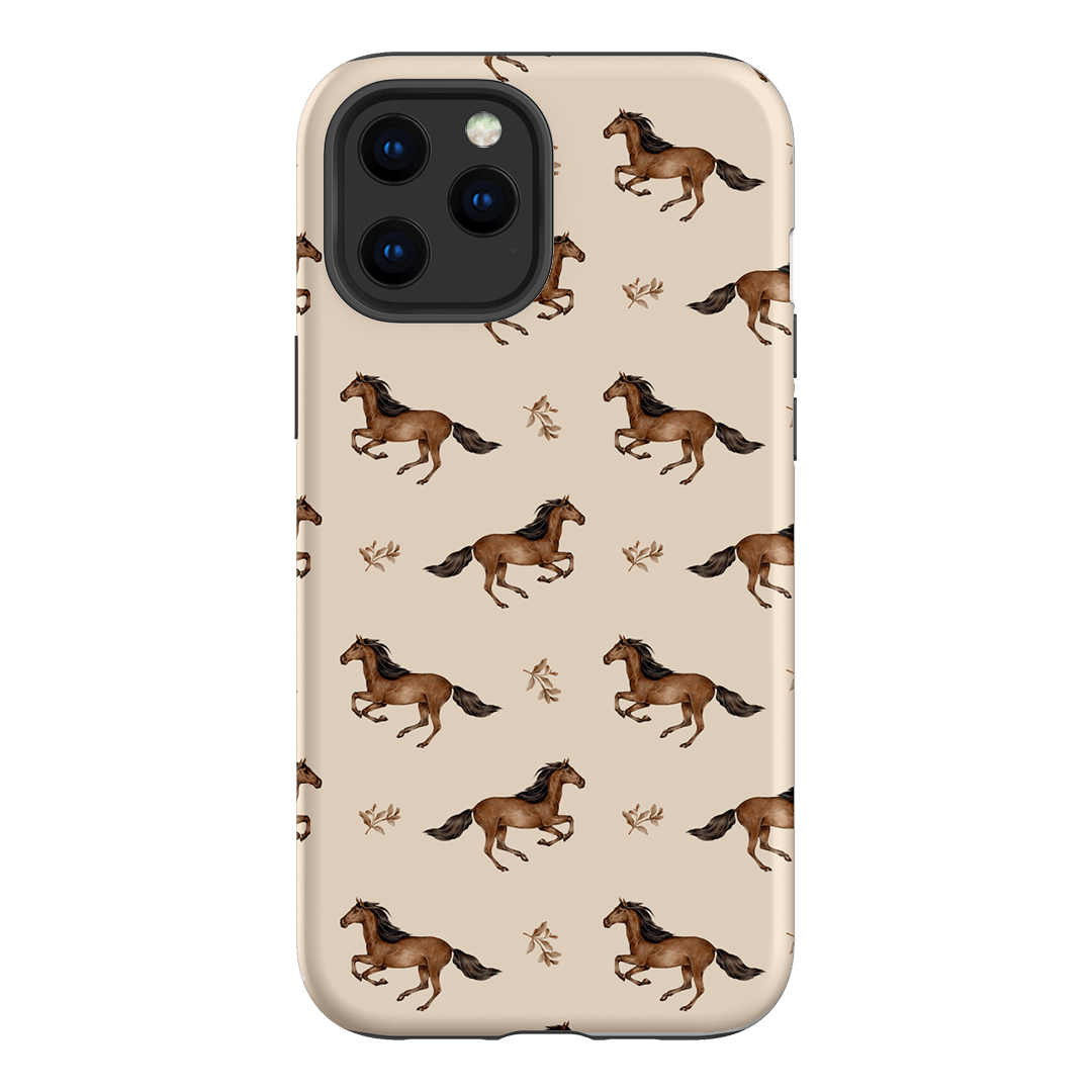 Running Horse Printed Phone Cases iPhone 12 Pro Max / Armoured by Kasiags Art - The Dairy